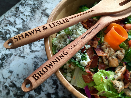 Salad Server Set - Personalized