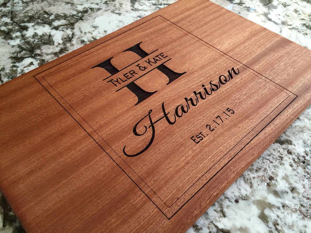  Harrison Mahogany Wood Board - Personalized
