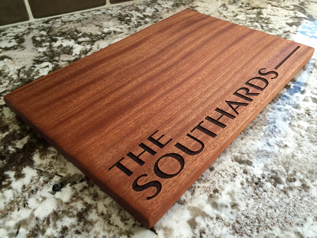 Southard Mahogany Wood Board - Personalized