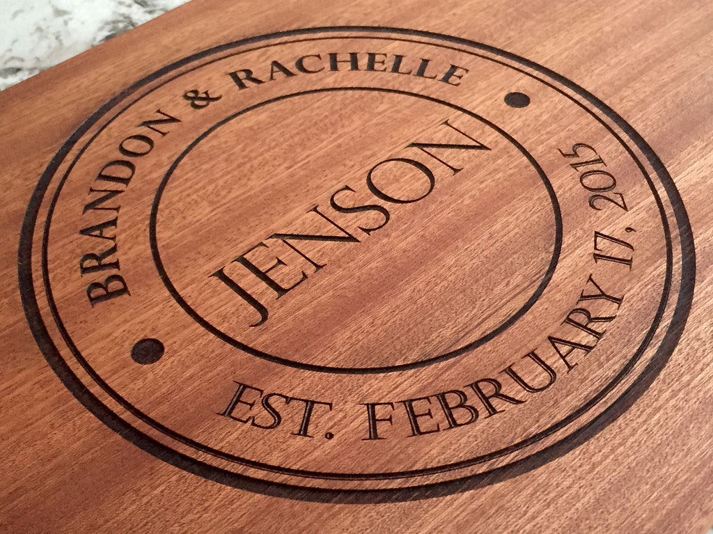Jenson Mahogany Wood Board - Personalized