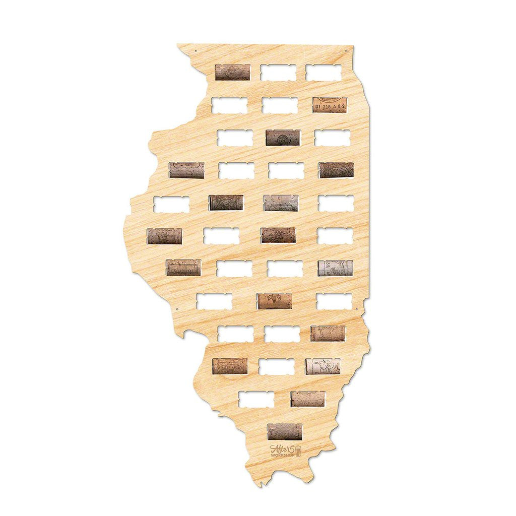 Illinois Wine Cork Sign - Premier Home & Gifts
