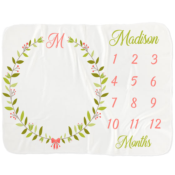 Baby Milestone Blanket - Baby Gifts - Baby Blankets