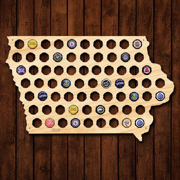 Iowa Beer Cap Sign - Premier Home & Gifts