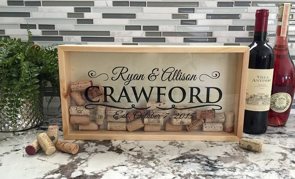 Wine Cork Shadow Box - Personalized | Premier Home & Gifts