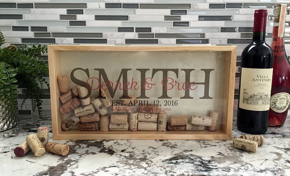 Wine Cork Shadow Box - Personalized | Premier Home & Gifts