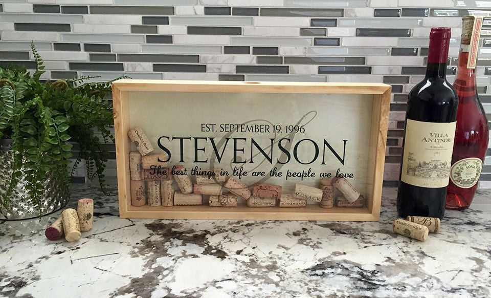 Wine Cork Shadow Box - Personalized | Premier Home & Gifts