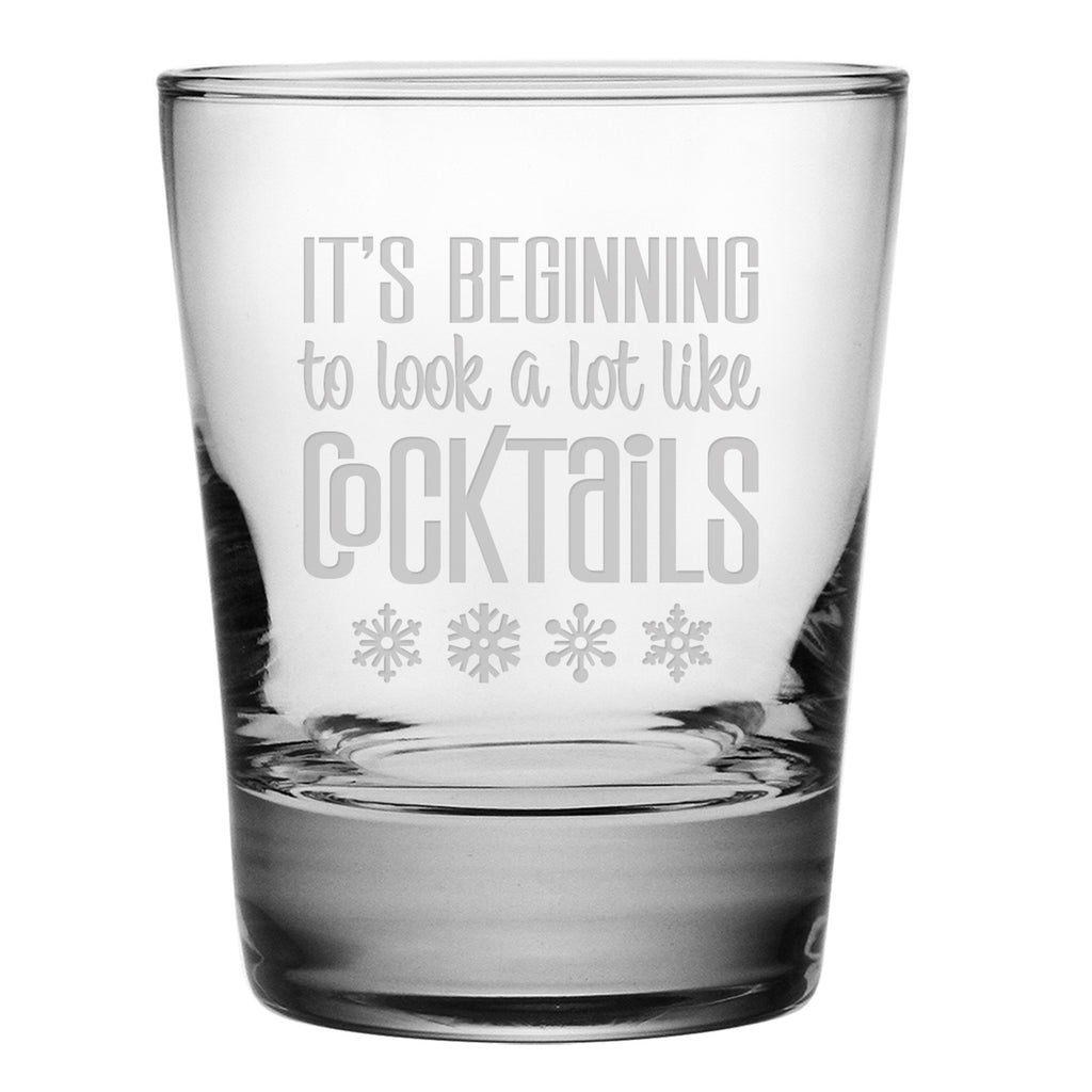 Look a Lot Like Cocktails Double Old Fashioned Glasses - Set of 4