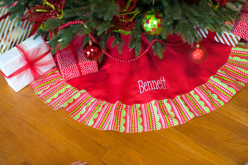 Christmas Tree Skirt - Merry Design - Premier Home & Gifts