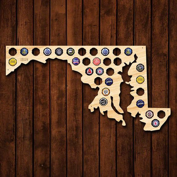 Maryland Beer Cap Sign - Premier Home & Gifts