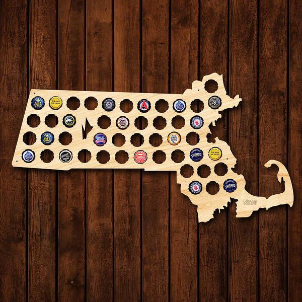 Massachusetts Beer Cap Sign - Premier Home & Gifts