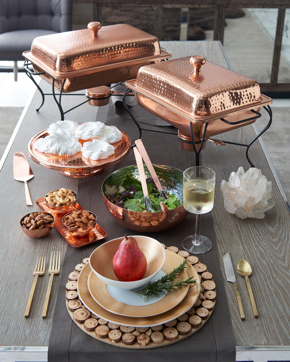 Copper clearance serving dishes