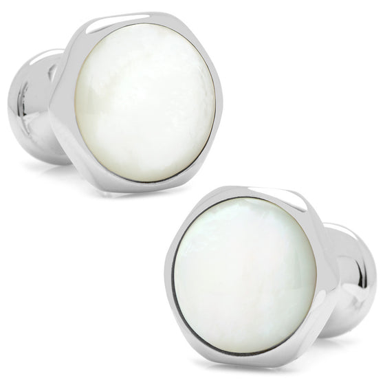 Mother of Pearl Magnetic Bloom Cufflinks