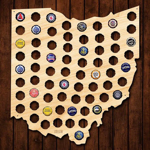 Ohio Beer Cap Sign - Premier Home & Gifts