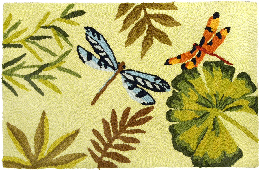 Bamboo Dragonfly Accent Rug