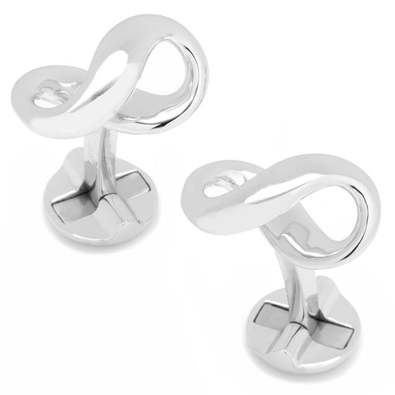 Infinity Sterling Silver Cufflinks