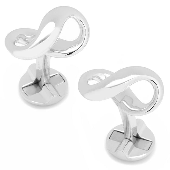 Infinity Sterling Silver Cufflinks