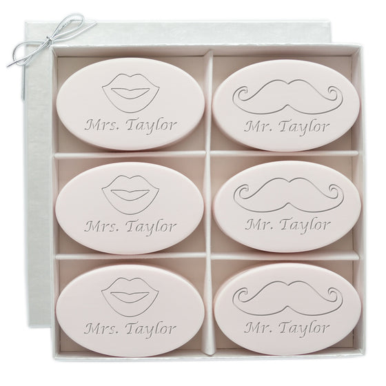 Lips & Mustache Personalized Soaps