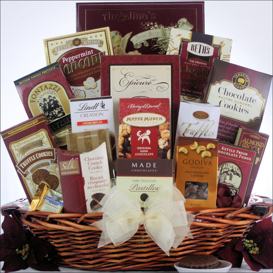 Peace & Prosperity Chocolate Holiday Gift Basket - Large | Premier Home & Gifts