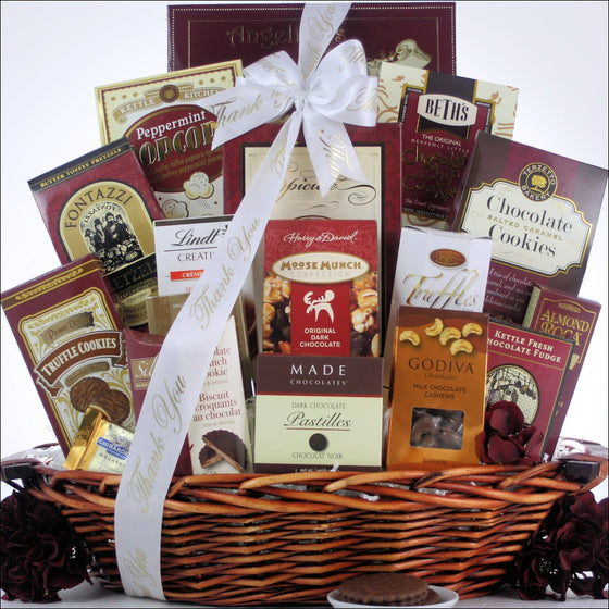 Chocolate Madness Thank You Gift Basket