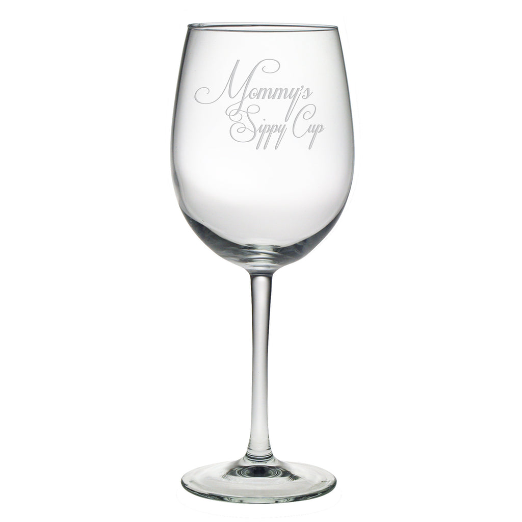 Mommy's Sippy Cup Wine Glasses - Set of 4 - Premier Home & Gifts