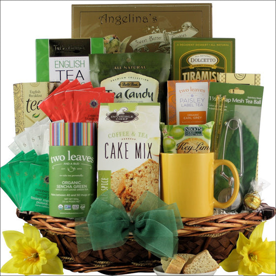 Tea Treasures Gourmet Tea Gift Basket - Premier Home & Gifts