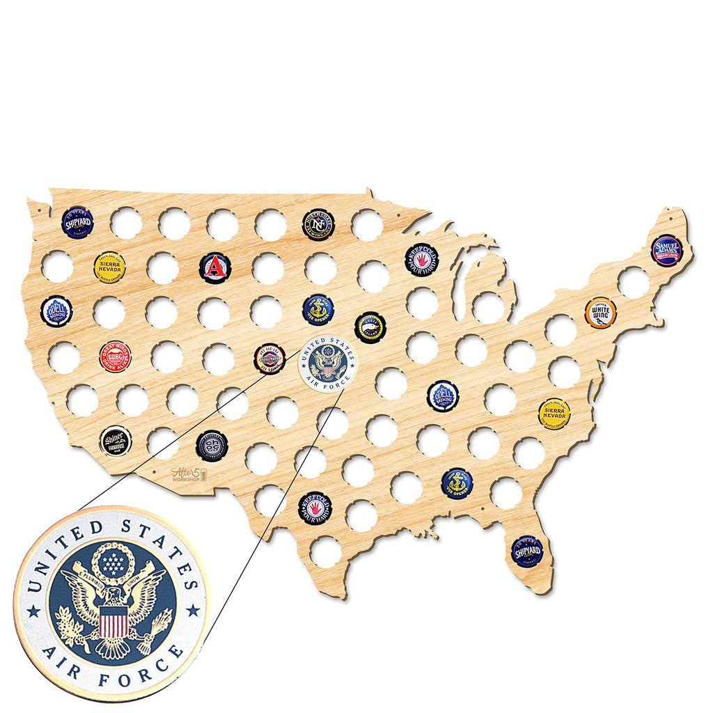 Air Force Beer Cap Sign - Premier Home & Gifts