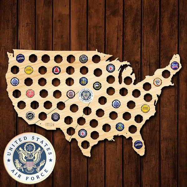 Air Force Beer Cap Sign - Premier Home & Gifts