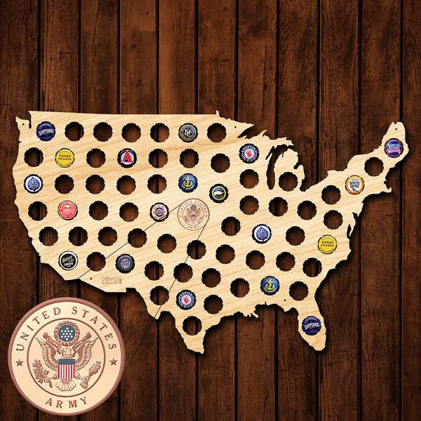 Army Beer Cap Sign - Premier Home & Gifts