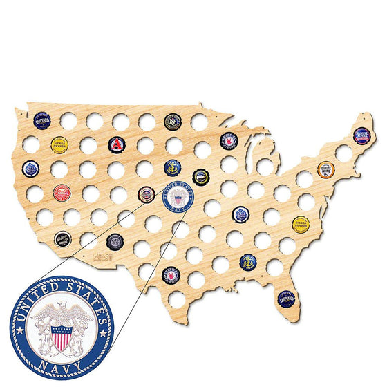 Navy Beer Cap Sign - Premier Home & Gifts