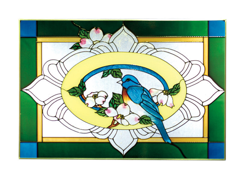 Bluebird Hand Painted Stained Glass Art - Premier Home & Gifts