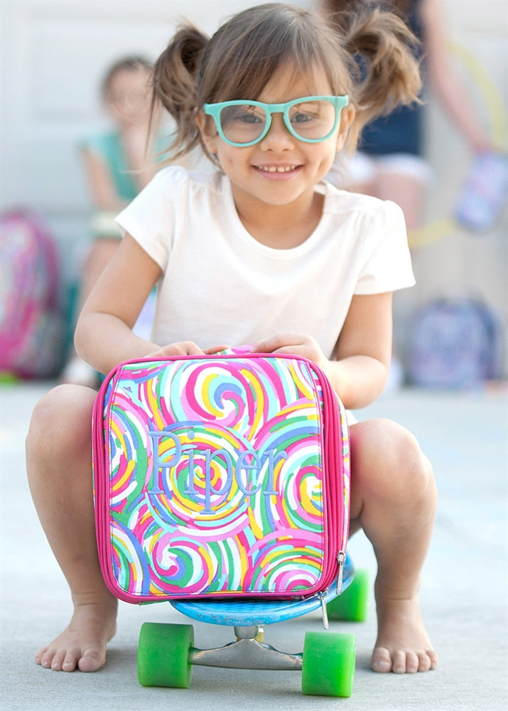 Swirls Personalized Lunch Bag