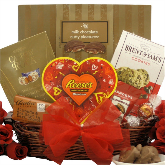 Nuts About You Valentine Gift Basket - Valentine's Day Gift Baskets