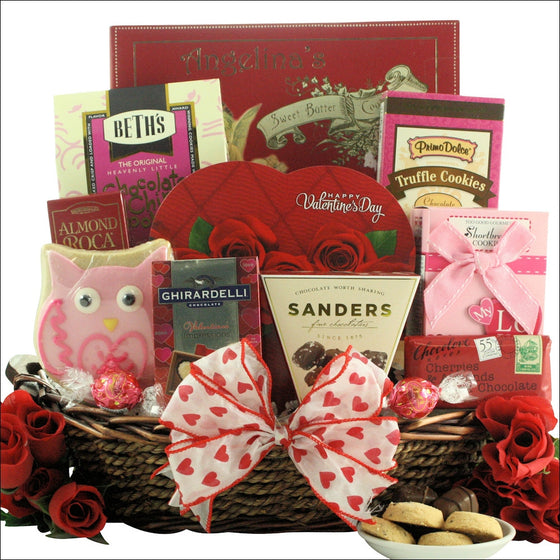 Valentine's Day Chocolate & Sweets Gift Basket