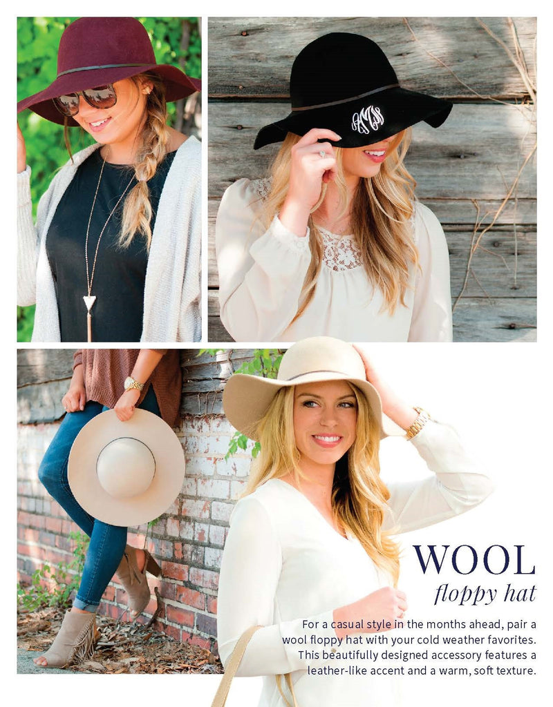 Floppy Wool Hat - Black | Premier Home & Gifts