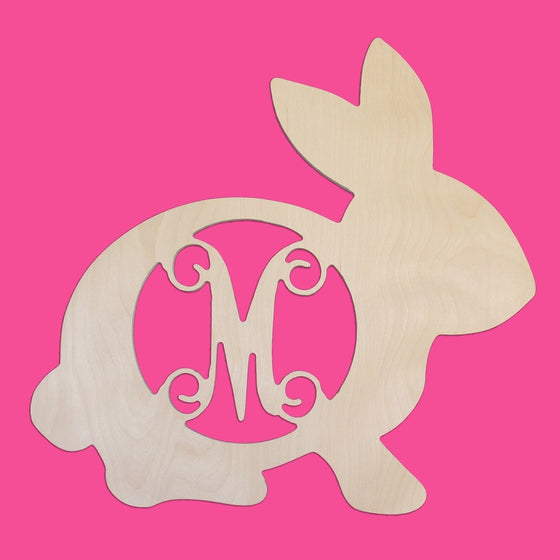 Bunny Wood Monogram - Easter Decor - Spring Decor - Easter Decorations