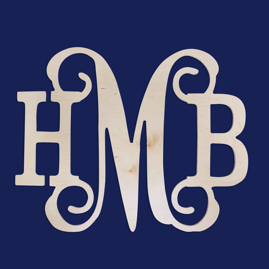 Classic Wood Monogram - Monogrammed Decor