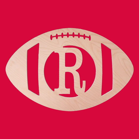 Football Wood Monogram - Gifts for Football Players