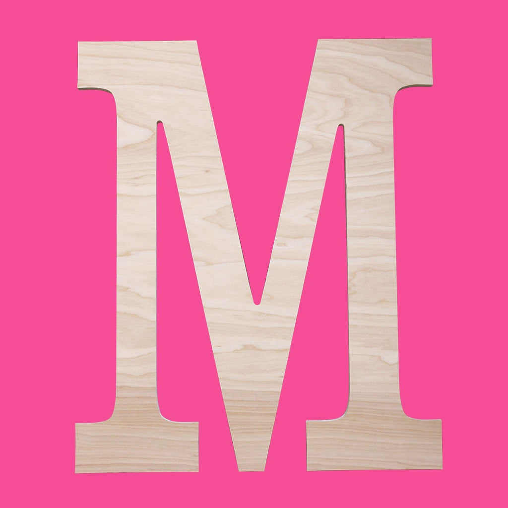 Classic Initial Wood Monogram - Monogrammed Gifts