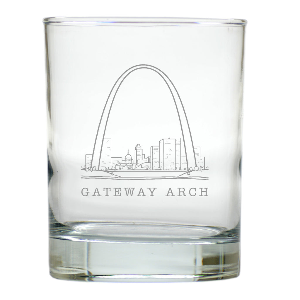 Gateway Arch Double Old Fashioned Outdoor Glasses - Set of 4