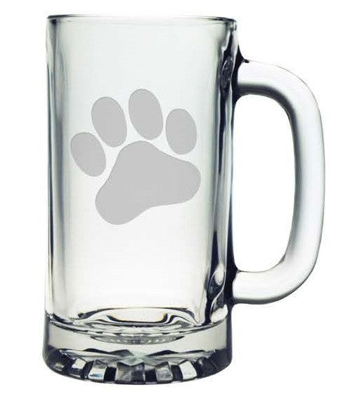 Paw Print Beer Mugs