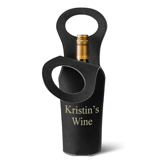 Personalized Wine Tote - Black - Premier Home & Gifts