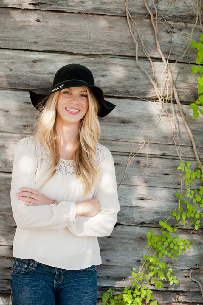 Floppy Wool Hat - Black | Premier Home & Gifts