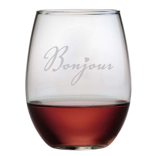 Bonjour Stemless Wine Glasses