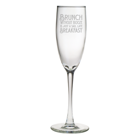 Brunch Without Booze Champagne Glasses ~ Set of 4 - Premier Home & Gifts