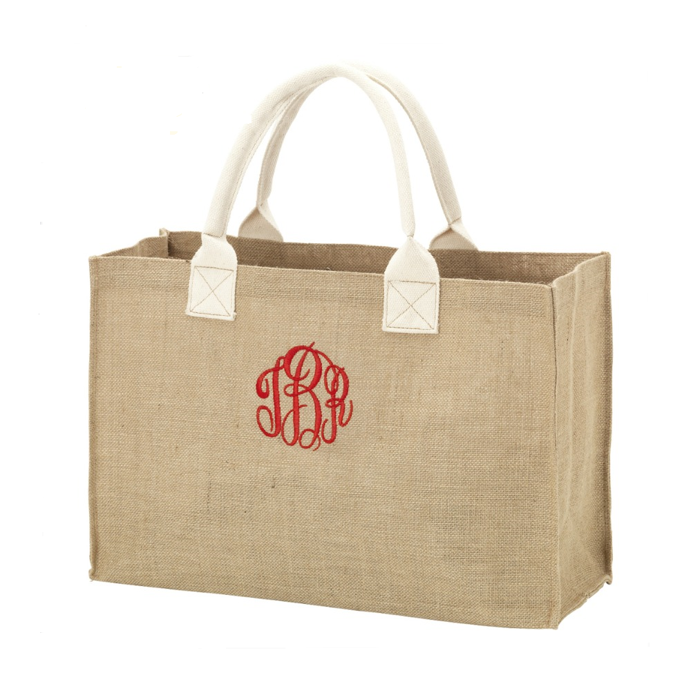 Burlap Tote Bag