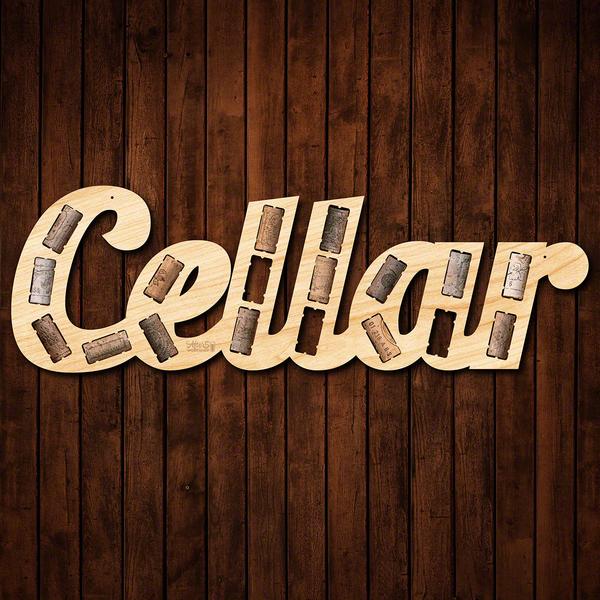 Cellar Wine Cork Sign - Wine Gifts - Gifts for the Wine Lover