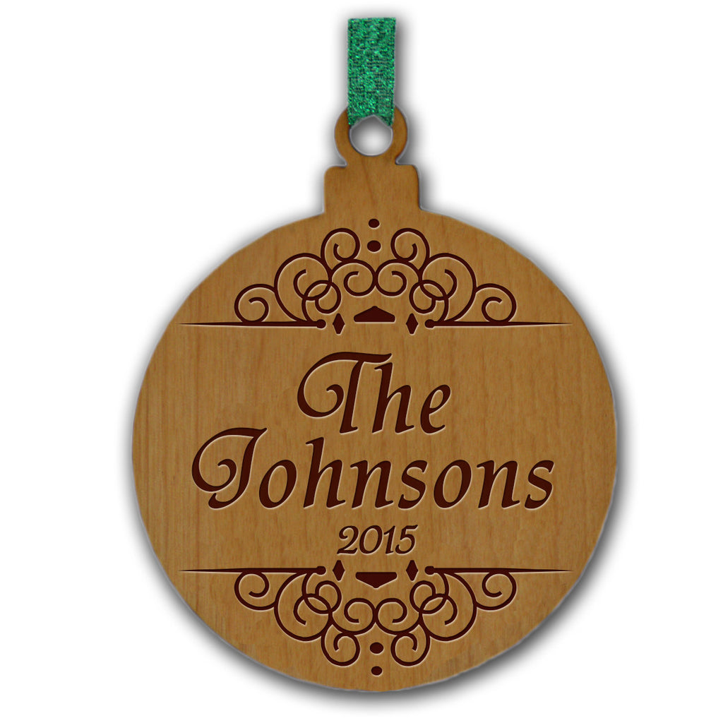 Classic Personalized Wood Ornament