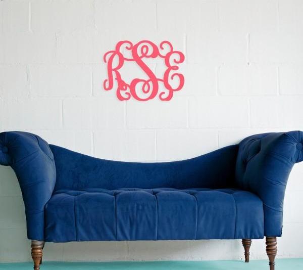 Scroll Wood Monogram - Monogrammed Gifts