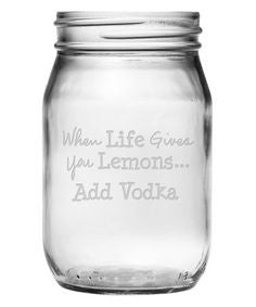 When Life Gives You Lemons Mason Jars ~ Set of 4