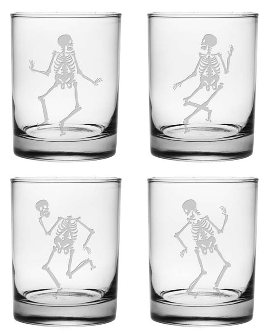 Dance of the Dead Double Old Fashioned Glasses